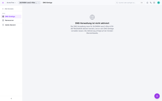 DNS-Verwaltung: DNS-Einträge einer Domain bearbeiten.
